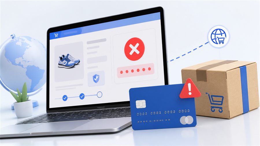 Pago rechazado en tienda internacional